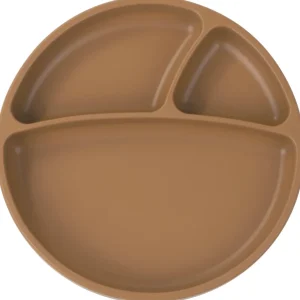 LET83700 Assiette antidérapante en silicone Minikoioi - Caramel