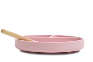 LET83700 Assiette antidérapante en silicone Minikoioi - Rose