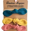 LET83700 Bandeau magique (1 bandeau extensible + 3 nœuds) - assortiment tendance