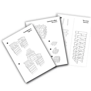 LET83700 Batibloc Classic - 200 planchettes en bois