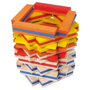 LeT Les enfants Terribles Batibloc color - 100 planchettes en bois colorées - Vilac