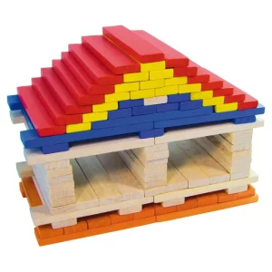 LeT Les enfants Terribles Batibloc color - 100 planchettes en bois colorées - Vilac