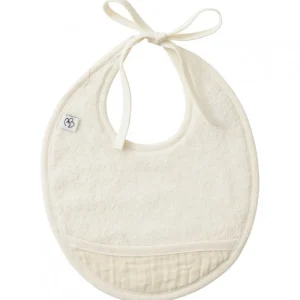 LET83700 Bavoir naissance Bi-matière mousse de lait - BB&Co