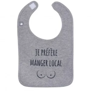 LET83700 Bavoir "Je préfère manger local"