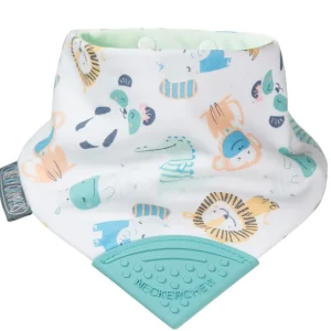 LET83700 Bavoir-bandana avec embout de dentition safari multicolore