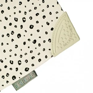 LET83700 Bavoir-bandana imp léopard beige