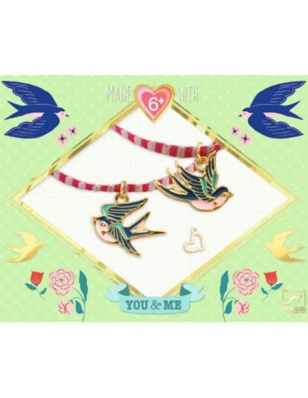 LeT Les enfants Terribles Bijoux Duo - Rubans Oiseaux - Djeco