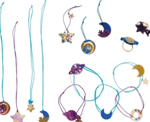 LeT Les enfants Terribles 14 bijoux résine galaxy à créer