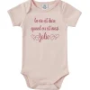 LeT Les enfants Terribles Body Manche courte "La vie est dure" blush