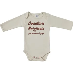 LET83700 Body manches longues "Création originale" sable - BB&Co