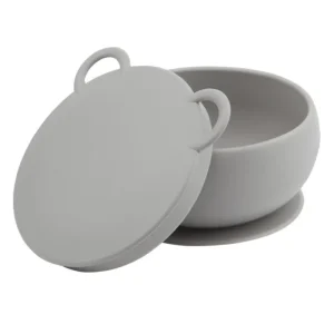 LET83700 Bol antidérapant + couvercle en silicone Minikoioi - Terracotta