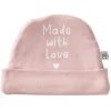 LET83700 Bonnet "Made with love" rose thé