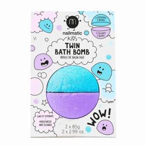 LET83700 Boule de bain duo : bleu + violet