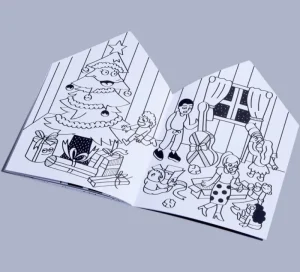 LET83700 Cahier de coloriage - L'atelier du Père Noël