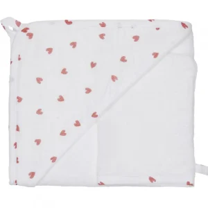LET83700 Cape de bain + gant - Mon Petit Cœur - BB&Co