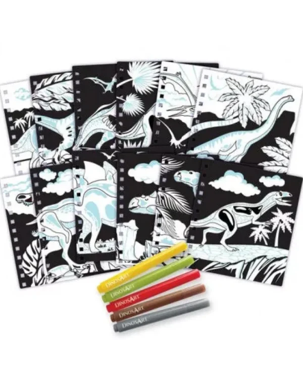 LeT Les enfants Terribles Carnet Créatif Velours dino