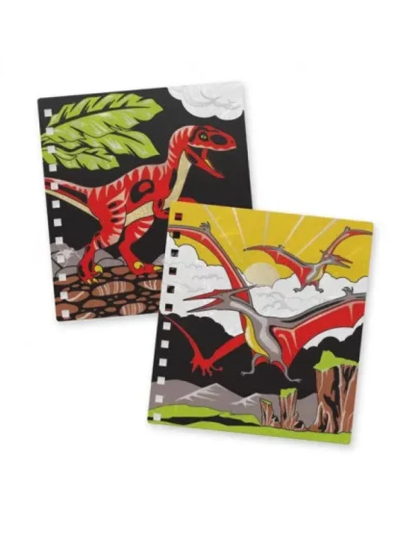 LeT Les enfants Terribles Carnet Créatif Velours dino