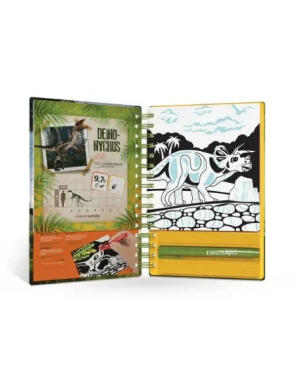LeT Les enfants Terribles Carnet Créatif Velours dino