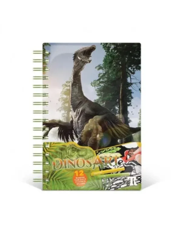 LeT Les enfants Terribles Carnet Créatif Velours dino
