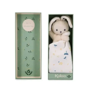 LeT Les enfants Terribles Carré douceur Doudou lapin blanc delicat - Kaloo