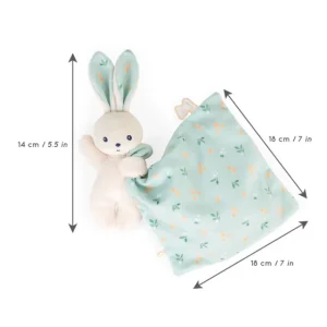 LeT Les enfants Terribles Carré Douceur Doudou Lapin Bouquet d'Agrumes 17 cm