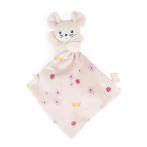 LeT Les enfants Terribles Carré Douceur Doudou Souris Jolie Marguerite 17 cm