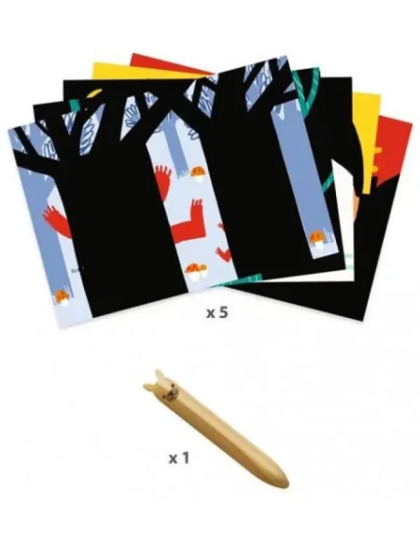LeT Les enfants Terribles Cartes à gratter des petits -  animaux à découvrir