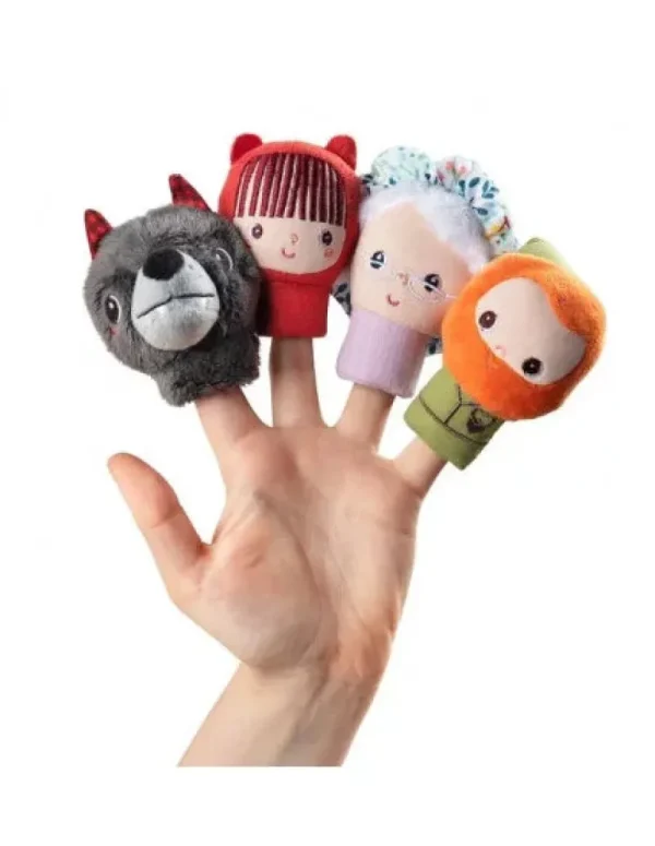 LET83700 Chaperon rouge marionnettes a doigts