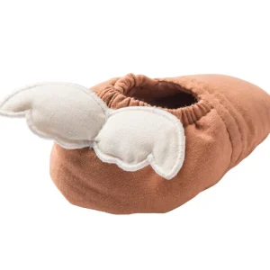 LET83700 Chaussons avec ailes d'ange - cassonade / écru- BB&Co