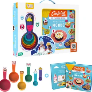 LET83700 Chefclub - Coffret Kids : Les recettes du Monde avec les Tasses