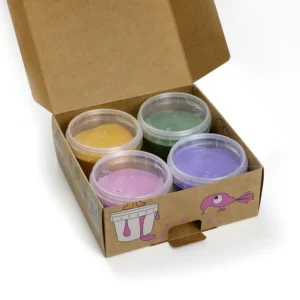 LeT Les enfants Terribles Coffret 4 pots "Luka" peinture aux doigts naturelle & vegan