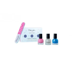 LET83700 Coffret 3 vernis Flamingo Givré Perle