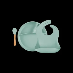 LET83700 Coffret Comme un Grand (assiette+cuillère+bavoir) - BB&Co