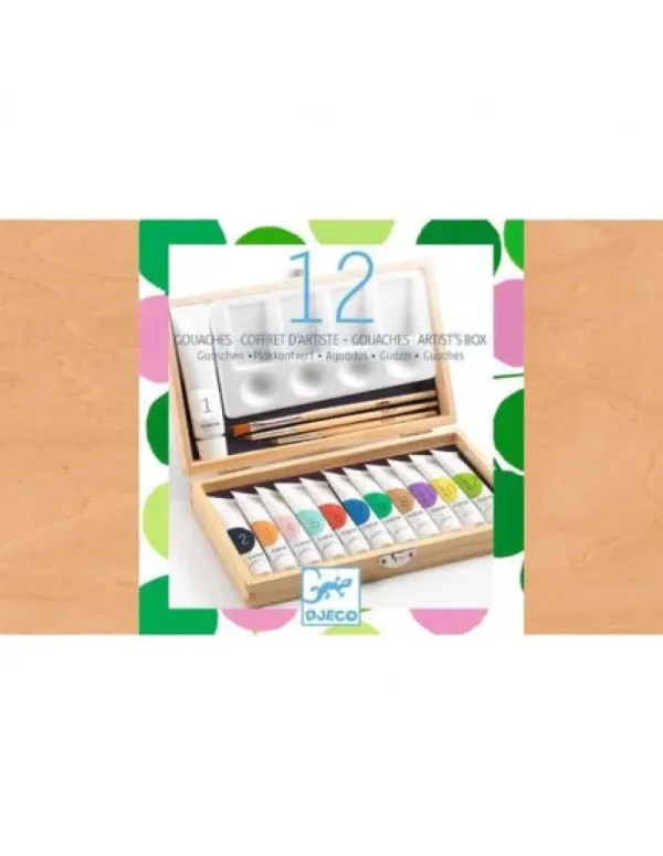 LET83700 Coffret d'artiste - 12 gouaches