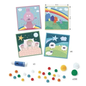 LeT Les enfants Terribles Collages pompons - En douceur