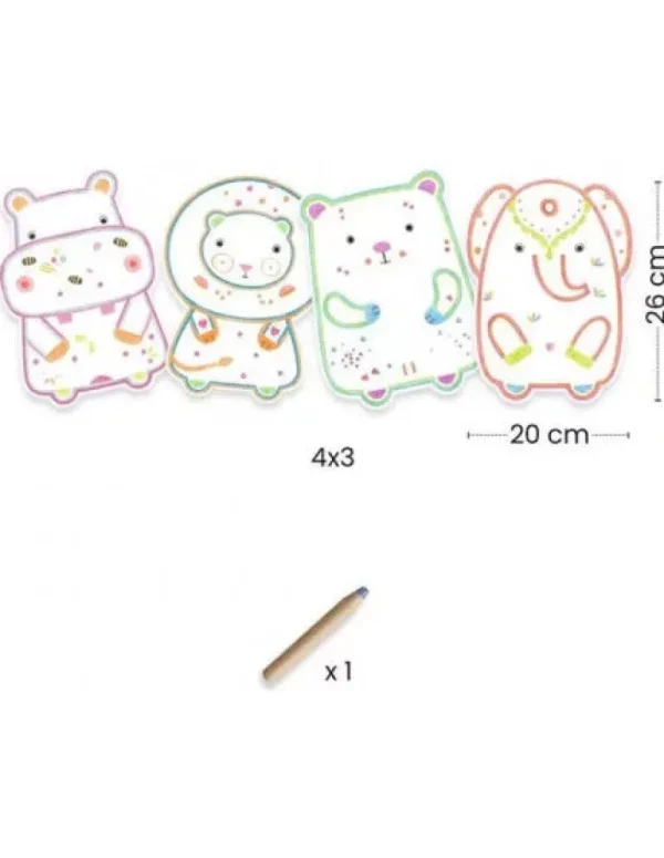 LeT Les enfants Terribles Coloriage magique - Animaux sauvages - Djeco