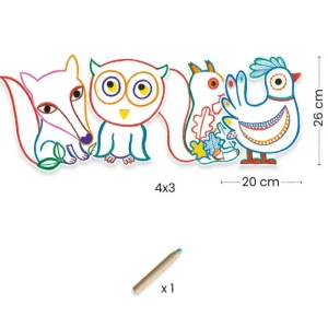 LeT Les enfants Terribles Coloriage magique - Animaux de la forêt - Djeco
