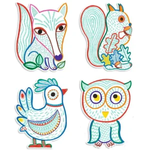 LeT Les enfants Terribles Coloriage magique - Animaux de la forêt - Djeco