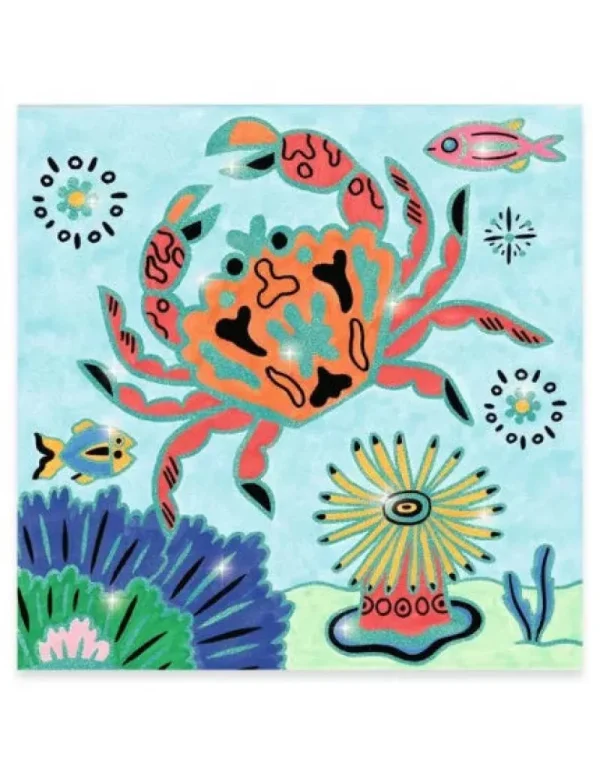 LET83700 COLORIAGES BRILLANTS - SOUS LA MER - Djeco