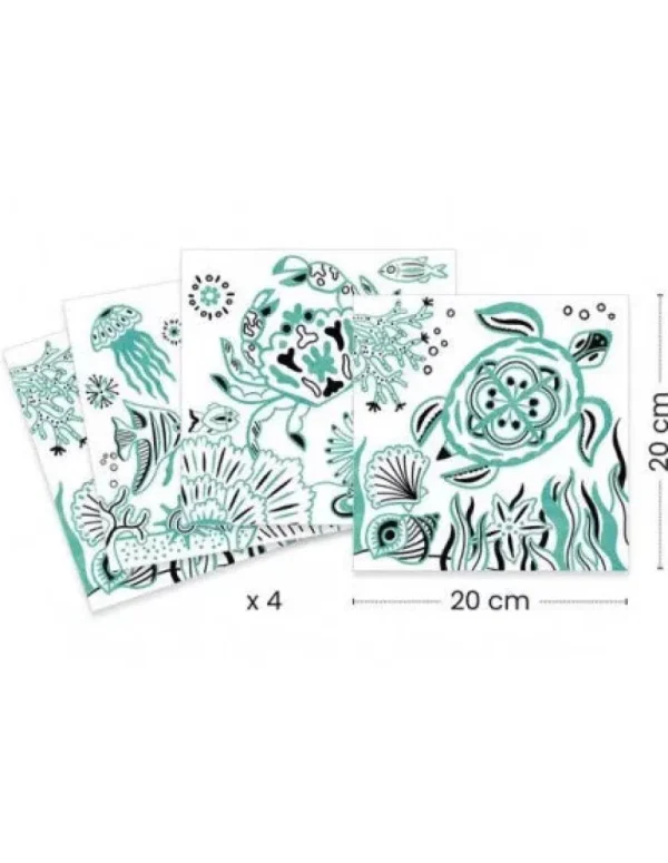 LET83700 COLORIAGES BRILLANTS - SOUS LA MER - Djeco