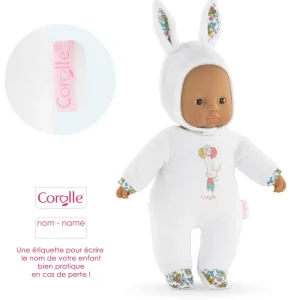LET83700 Corolle - Babipouce petit coeur lapin blanc