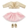 LET83700 Corolle - Ensemble cours de danse rose et Or