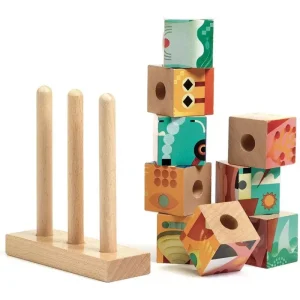 LeT Les enfants Terribles 9 cubes puzzle bois puzz up sea  -Djeco