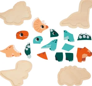 LeT Les enfants Terribles Dino - 4 puzzles évolutifs dino