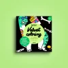 LET83700 Dino - coloriage velour - omy