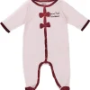 LET83700 Dors-bien coton "Bonne nuit princesse" Girly Chic rose/prune pois or