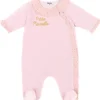 LET83700 Dors-bien velours "Petite Merveille Girly Chic rose/blush pois or