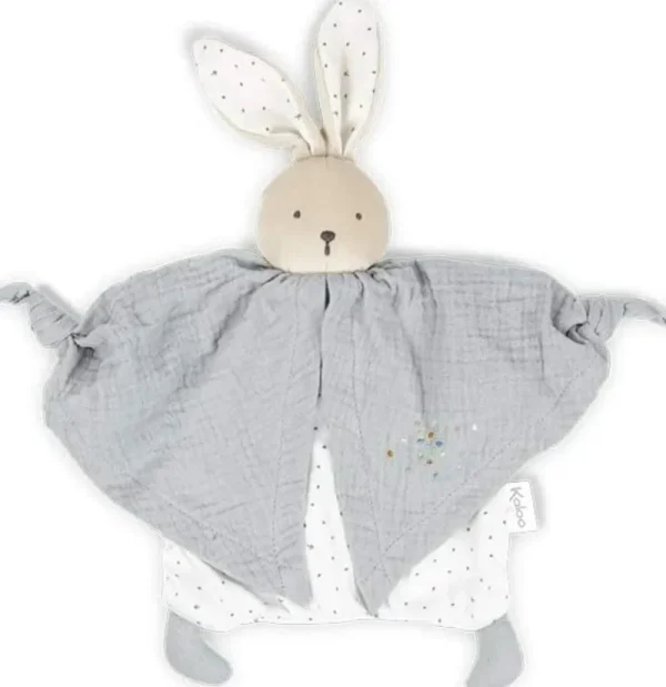 LeT Les enfants Terribles Doudou Lapinou Gris - Coton Bio