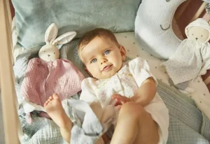 LeT Les enfants Terribles Doudou Lapinou Rose - Coton Bio