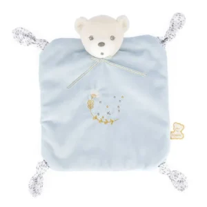 LeT Les enfants Terribles Doudou Ourson 4 noeuds Bleu